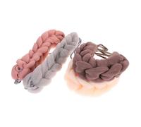 WRITWAA 4Pcs Bath Sponge Balls Hand Held Exfoliating Shower Pouf for Gentle Skin Cleansing Natural Pe Sponge Grey Pink Beige Khaki Durable Body Scrubber for Spa Experience