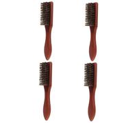 WRITWAA 4pcs Beard Brush for Men Barber Hair Brush Neck Duster Professional Use