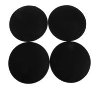WRITWAA 4pcs Black Cloth Fascinator Round Hat Base 6.7 Inch Versatile Crafting Base Resisting Deformation for Women DIY Accessory for Festival and Wedding Headpieces
