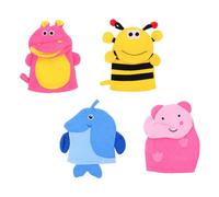 WRITWAA 4pcs Boy Girl's Exfoliating Bath Gloves Shower Scrubber for Body Thick Dual-use Rubbing Back Towel for Home Mixed Style Random Style