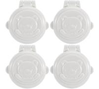 WRITWAA 4pcs Button Security Lock Car Washing Machine Boy Girl Safety Protection Cover Key for Dishwasher Washing Machine