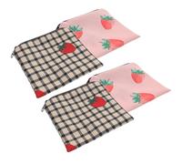 WRITWAA 4pcs Decorative Period Bag for Menstrual Pad Storage with Zipper, Practical Polyester Sanitary Napkin Holder, Portable Wet Bag for Women