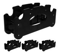 WRITWAA 4pcs Detachable Dumbbell Rack Stand for Dumbbells and Kettlebell with Separate Storage Slots, Scratchproof and Wear-resistant Pp Material, Heavy Load Bearing Structure for Home Gym