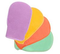 WRITWAA 4pcs Exfoliating Bath Mittens Touch Gloves Shower Back Scrubber Korean Mitts