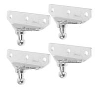 WRITWAA 4pcs Gas Strut Ball Bracket for Trunk Lift Support with Iron Material and Silver Finish, Designed for Safety and Versatile Application in Lifting and Support Needs