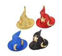 WRITWAA 4pcs Halloween Hat Hairpin Adorable Witch Hat Shaped Hair Clips Decorative Hair Pin Party Accessories Mixed for Outdoor Use Random Color