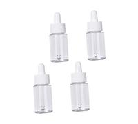 WRITWAA 4pcs Hyaluronic Acid Dropper Bottles Empty Glass Sub Bottles Essential Oil