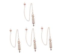 WRITWAA 4pcs Metal Divination Pendulum Necklace Wiccan Decorative Hanging Pendant Pendulum Wave Jewelry Accessory