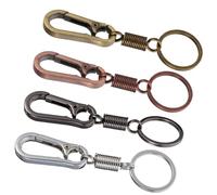 WRITWAA 4pcs Metal Keychain Key Rings Strong Load Bearing for Car and House Keys for Everyday Use and Sharing Random Color