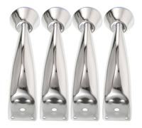 WRITWAA 4pcs Nail Arm Rest Stand with Bolt-on Metal Legs, Professional Manicure Hand and Foot Cushion Brackets Part Replacement for Salon Table Accessories