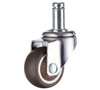WRITWAA 4PCS Office Chair Casters Tpe Rubber Wheels Swivel Rolling Replacement for Sofa Furniture Home and Office Plug Rod Design