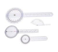 WRITWAA 4pcs Orthopedic Protractor Angle Ruler for Finger and Toe Measurement with Ergonomic Handle, PVC Material, Easy to Clean, for Clinical Routines and Professional Use