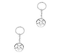 WRITWAA 4pcs Pentacle Keychain Beautiful Star-shaped Bag Charms Unique Wiccan Keyring for Keys Backpacks School Bags Lightweight Rhinestone Design for Friends Family