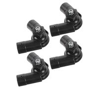 WRITWAA 4pcs Plastic Elbow Bracket Universal Joint Connector Black for Patio Umbrella and Canopy Frame, Outdoor and Indoor Use, Easy Installation