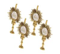 WRITWAA 4pcs Plate Holy Chalice Lapel Pins Durable Religious Brooches for First Communion Unisex Faithful Tie Badges Collectible Keepsake Gifts