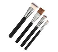 WRITWAA 4Pcs Professional Makeup Brush for Face and Eyes Durable Cosmetic Tools with Comfortable Grip for Blending and Application for Women and Makeup Enthusiasts