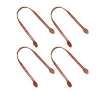 WRITWAA 4pcs Pu Leather Bag Strap Replacement Handles 60cm Smooth Finish for Women’s Handbags with End Holes, Versatile Use Shoulder Strap for Bags and Tote Grip