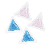WRITWAA 4pcs Reusable Gel Ice Packs Portable Hot Cold Compress Bags Flexible Cooling Therapy for Injuries Headaches Burns and More Compact Design Blue Rosy