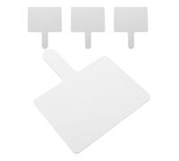 WRITWAA 4pcs Reusable White Plastic Handheld Dry Erase Boards for Students and Teachers, 9.6 X 8 Inch Paddles with Enhanced Interaction for Education Games and Events