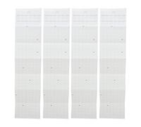 WRITWAA 4pcs Seven-fold Calendar Binder Inserts Refill with 6 Holes, Foldable Design and Smooth Writing Paper Planner Pages for Academic and Work Use