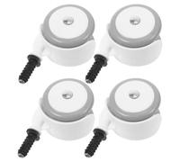 WRITWAA 4pcs Silent Replacement Wheels for Stroller Solid Wheel Swivel Stem Caster Front Back Use for Boy Girl Carriage
