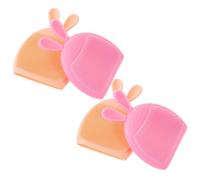 WRITWAA 4pcs Silicone Face Scrubber Facial Cleansing Brush for Delicate Skin Gentle Deep Cleaning Easy to Carry Random Colour Suitable for Dry Skin