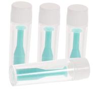 WRITWAA 4pcs Silicone Lens Inserter Remover with Suction Cup and Anti-Slip Surface for Hard and Rgp Contact Lenses Travel and Home Use Includes Protective Package Green
