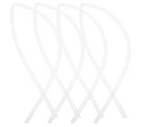 WRITWAA 4pcs Silicone Tubing Water Dispenser Pump Hose Replacement with Plug Compatible with Electric and Automatic Drinking Water Pumps for Household Use