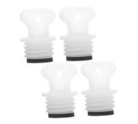 WRITWAA 4pcs Small Rubber Plugs for Hot Water Bottle Lid Replacement Leakproof Stopper for Hot Water Bag Sealing