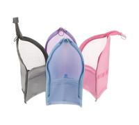 WRITWAA 4pcs Standing Toiletry Bags,Mesh Large Capacity Cosmetic Waterproof Bag,Foldable Hanging Travel Toiletry Pouch, Cosmetic Organizer Storage for Travel