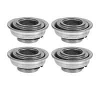 WRITWAA 4pcs Steel Front Fork Stem Bearings Replacement for Wheelchair Caster and Rollator with Easy Installation and Universal Compatibility, Sturdy Grey Drive Walker Parts