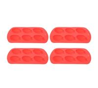 WRITWAA 4pcs Strawberry Silicone Mold Silicone Mold for Scented Candles Easy Demoulding Longterm Use Unique Strawberry Design for Candle Making Valentine's Day Christmas Birthday Party