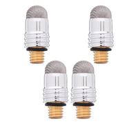 WRITWAA 4pcs Stylus Head Replacements with Conductive Aluminium and Mesh Fabric, High Precision Stylus Pen Tips for Drawing and Gaming on Smartphones, External Thread M5 Design