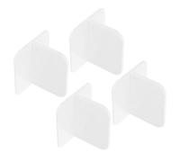 WRITWAA 4Pcs White Adhesive Playpen Stabilizer for Fence Base, Non-Marking Anti-Slip Fixed Support Accessories for Safety Playpen
