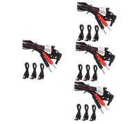 WRITWAA 4sets 4pcs Electric Massage Machine Lead Wires Connection Cables for Physiotherapy Devices Durable Material Compatible with Therapy Machines 4pcs*4