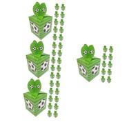 WRITWAA 4sets Love Candy Box Boxes Soccer Theme Favors Party Football Candy Case Candy Basket Candy Baskets Paper 50pcs*4