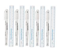 WRITWAA 5 Sets Multifunctional Eyebrow Marker Precision Tattooing Makeup Pens with Rulers for Accurate Positioning and Detailing for and Microblading