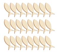 WRITWAA 50 Pcs Blank Wooden Fish Cutouts for DIY Craft Projects, Multipurpose Boxwood Fish Shapes Suitable for Handcrafting, for Ocean Themed Crafts and Beach Themed Decor in Space