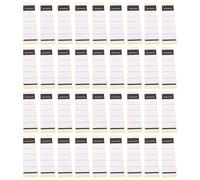 WRITWAA 50 Pcs White Self-Adhesive Binder Spine Label Stickers, Paper Folder Labels Fit Most File Folders, Easy to Write, for Office and Library Document Organisation