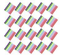 WRITWAA 50 Sheets Multi-Shaped PVC Colour Coding Labels Stickers with Writable Surface for Visual Identification, for Organizing Jars and Food Containers in Office