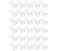 WRITWAA 50pcs Aluminum Clips with Firm Support and Secure Fixing, Home Use Compression Fastening Clips in Silver Aluminium Alloy