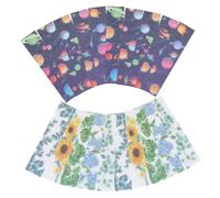 WRITWAA 50Pcs Anti- Sensory Stickers with Textured Grainy Surface for Portable Calming Strips Made of Safe Peva Material Self-adhesive Phone Back and Desk Decor for Adults and Teens