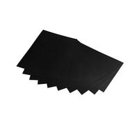 WRITWAA 50Pcs Black Kraft Paper Thick Cardstock for DIY Crafting Greeting Cards Scrapbook Business Cards and Easy to Cut Paperboard