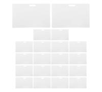 WRITWAA 50pcs Blank Horizontal Slot Work Id Badge Holders with Punch Name Card Holders for Office and Business Use Suitable for Hanging and Easy Identification