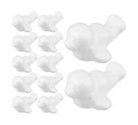 WRITWAA 50pcs Foam Sea Lion Craft Embryos for DIY Painting, Miniature Design White Foam Animals with Versatile Use, for Party Decorations and Birthday Party Crafts