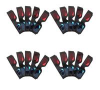 WRITWAA 50pcs Green Red Movie Glasses: Stereoscopic Red and Cyan 3D Glasses Black Frame for Classroom Science Experiments and Publications