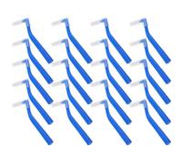 WRITWAA 50pcs L-Shaped Interdental Brushes for Braces and Gumline Cleaning, Orthodontic-Friendly Dental Flossing Tool with Angled Head and Compact Nylon Brush for Daily Oral Care