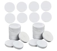 WRITWAA 50pcs Nail Buffing Discs for Professional Manicure and Pedicure, Replaceable White Fused Alumina Discs with Self-adhesive Sticker, for Exfoliating Dead Skin and Shining Nails