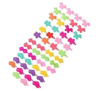 WRITWAA 50pcs Plastic Hairpins Decorative Hair Barrettes Women Hair Accessories Girls Clips Supplies Decorations