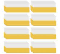 WRITWAA 50pcs PVC Price Tag Holders with High Adhesive Backing 10x4cm Label Card Display for Supermarket Merchandise and Retail Sign Display